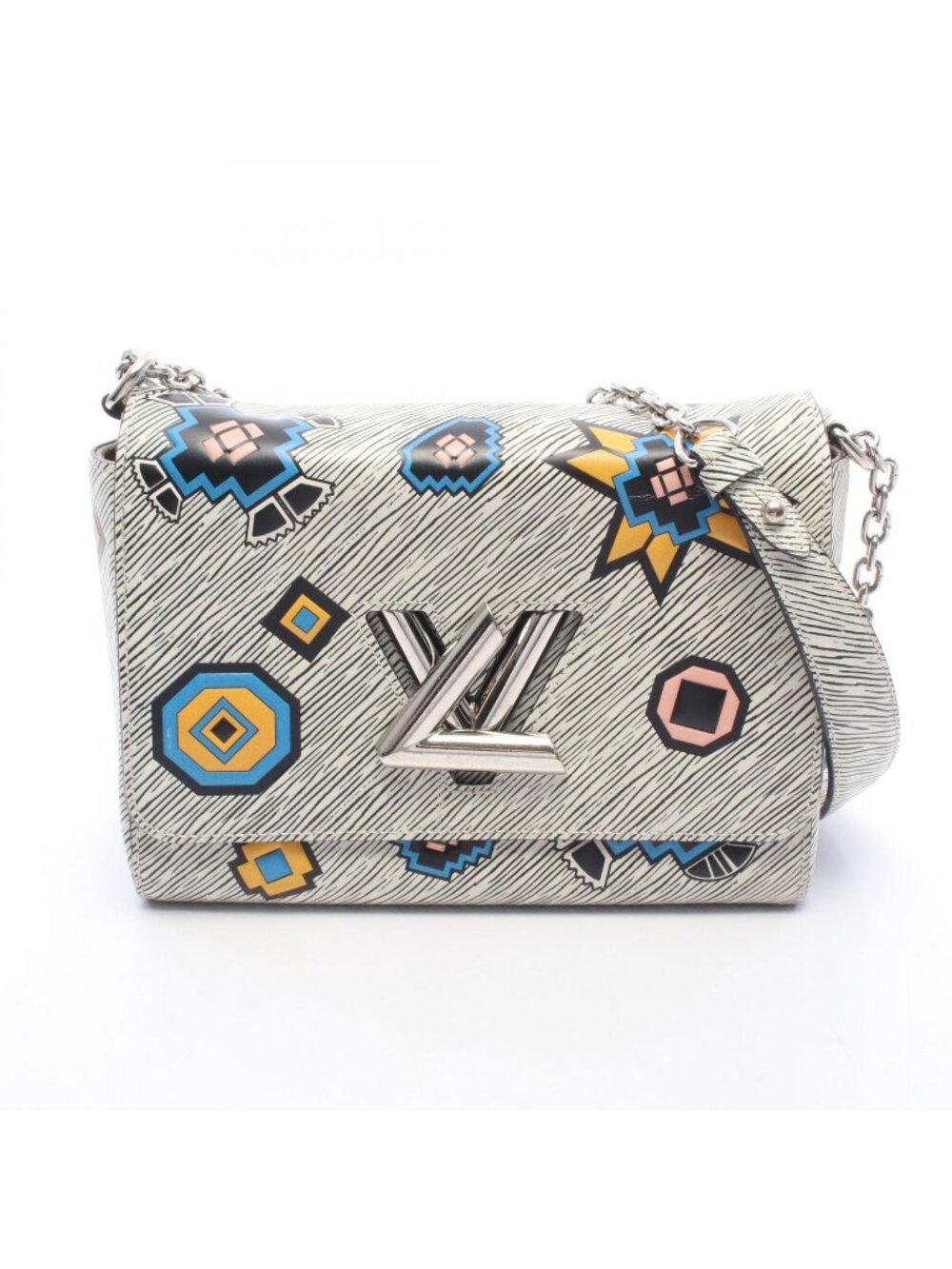Louis Vuitton Shoulder Bag Twist MM Epi Denim Leather